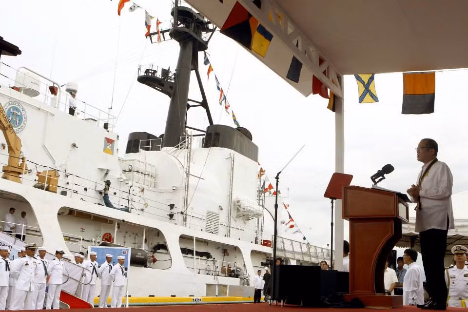 Ông Aquino phát biểu tại buôi lễ.