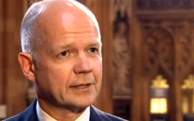 Ngoại trưởng Anh William Hague.