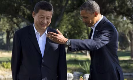 Chủ tịch Trung Quốc Tập Cận Bình và Tổng thống Mỹ Barack Obama tại Mỹ.
