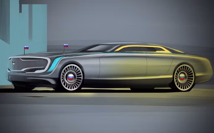 Tác phẩm của Vladimir Filatov dựa trên sản phẩm của thương hiệu Marussia
