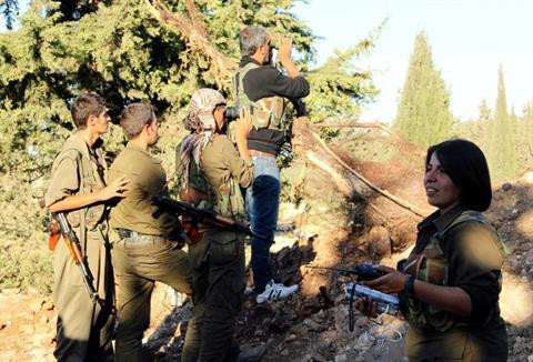 Các chiến binh người Kurd tại Syria.