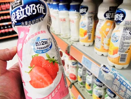 Dòng sản phẩm Minute Maid Pulpy Milky của Coca-Cola tại Trung Quốc.