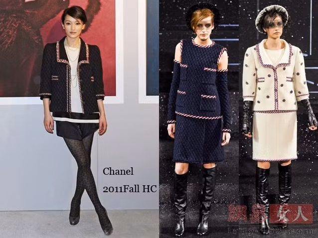 Châu Tấn với trang phục của Chanel Chanel trong dịp tham dự Liên hoan phim Tokyo. Tuy nhiên cách phối đồ quần màu dương sẫm với quần tất đen có hoa văn thì không hợp chút nào, nhưng không thể phủ nhận là cô có tâm thái rất ổn định và đẹp một cách rạng rỡ, cặp chân mày không chê vào đâu được. Châu Tấn với trang phục của Chanel Chanel trong dịp tham dự Liên hoan phim Tokyo. Tuy nhiên cách phối đồ quần màu dương sẫm với quần tất đen có hoa văn thì không hợp chút nào, nhưng không thể phủ nhận là cô có tâm thái rất ổn định và đẹp một cách rạng rỡ, cặp chân mày không chê vào đâu được.