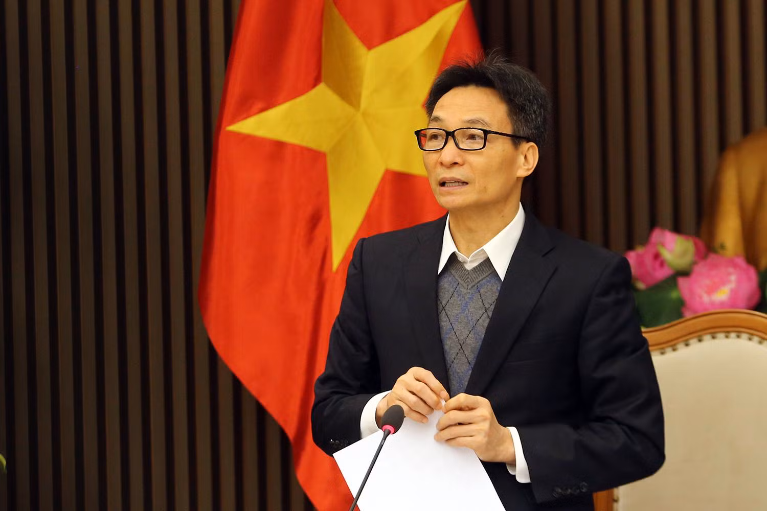 Phó Thủ tướng Vũ Đức Đam phát biểu. Ảnh: VGP