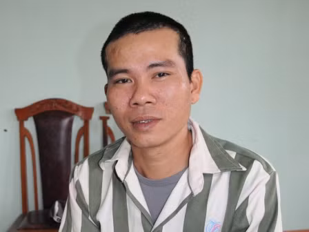Phạm nhân Nguyễn Hữu Điềm. Ảnh: Nguyễn Vũ