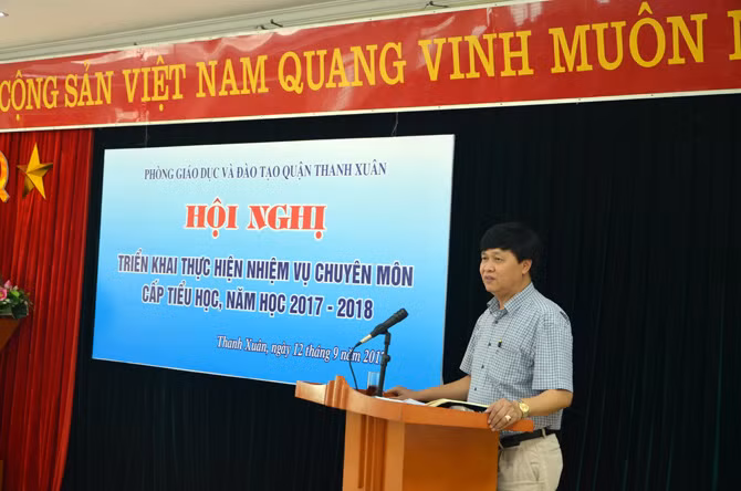 Thầy Phạm Gia Hữu, Trưởng phòng Giáo dục và Đào tạo quận Thanh Xuân, ảnh: pgdthanhxuan.edu.vn Thầy Phạm Gia Hữu, Trưởng phòng Giáo dục và Đào tạo quận Thanh Xuân, ảnh: pgdthanhxuan.edu.vn