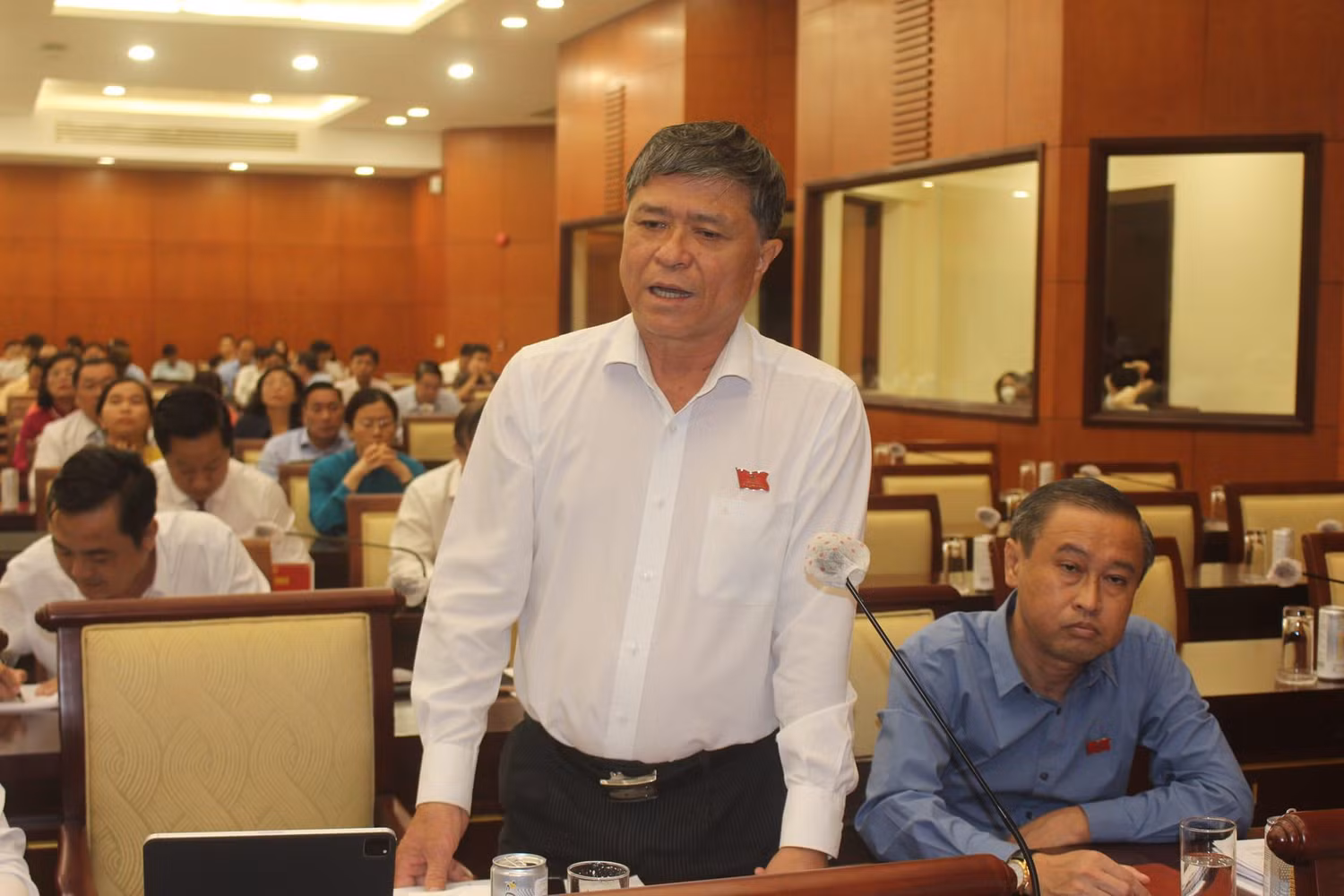Ông Nguyễn Văn Hiếu - Giám đốc Sở Giáo dục và Đào tạo Thành phố Hồ Chí Minh phát biểu (ảnh: P.L)