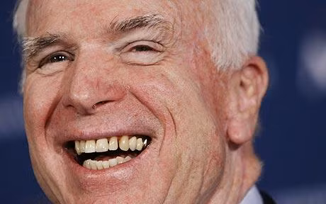Thượng nghị sĩ John McCain, Chủ tịch Ủy ban Quân vụ Thượng viện Hoa Kỳ. Ảnh: Telegraph.
