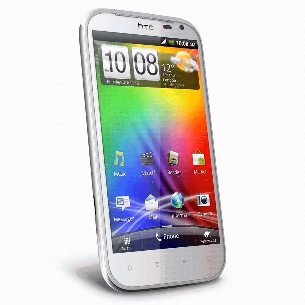 3. HTC Sensation XL Sensation XL có kích thước màn hình cảm ứng 4,7 inch, nó được ra mắt vào cuối năm 2011 với mục tiêu đánh mạnh vào dòng điện thoại nghe nhạc. Sensation XL có các tính năng chính như Beats Audio, màn hình Super LCD cho độ phân giải 800 x 480 pixel, mạng 4G LTE cùng bộ vỏ ngoài sang trọng. Phablet của nhà sản xuất Đài Loan có thể chạy trên Android 2.3 Gingerbread.