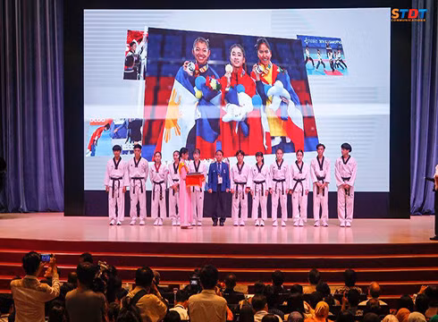 Sinh viên của Trường Đại học Tôn Đức Thắng tham dự SEA Games 30 (ảnh:TDTU)