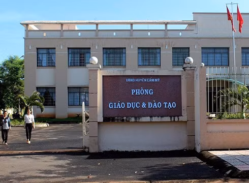 Phòng Giáo dục và Đào tạo huyện Cẩm Mỹ, tỉnh Đồng Nai (ảnh minh họa từ VietNamNet)
