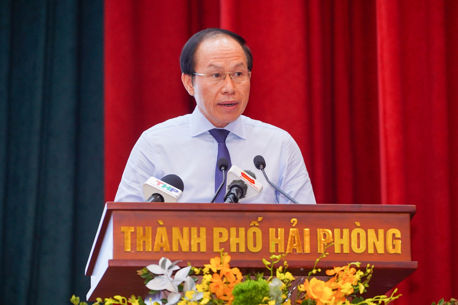 Ông Lê Tiến Châu - Bí thư Thành uỷ Hải Phòng cho rằng, việc học tập và làm theo Bác đã trở thành động lực tinh thần, khơi dậy ý chí tự lực, tự cường, khát vọng vươn lên nhằm phát huy vị thế của Hải Phòng trong giai đoạn phát triển mới. (Ảnh: ĐT) Ông Lê Tiến Châu - Bí thư Thành uỷ Hải Phòng cho rằng, việc học tập và làm theo Bác đã trở thành động lực tinh thần, khơi dậy ý chí tự lực, tự cường, khát vọng vươn lên nhằm phát huy vị thế của Hải Phòng trong giai đoạn phát triển mới. (Ảnh: ĐT)