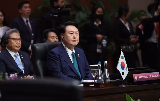 Tổng thống Hàn Quốc Yoon Suk-Yeol cảm ơn Thủ tướng Phạm Minh Chính vì những đóng góp quan trọng của Việt Nam trong vai trò nước điều phối thúc đẩy quan hệ ASEAN-Hàn Quốc phát triển mạnh mẽ. Ảnh: VGP/Nhật Bắc Tổng thống Hàn Quốc Yoon Suk-Yeol cảm ơn Thủ tướng Phạm Minh Chính vì những đóng góp quan trọng của Việt Nam trong vai trò nước điều phối thúc đẩy quan hệ ASEAN-Hàn Quốc phát triển mạnh mẽ. Ảnh: VGP/Nhật Bắc