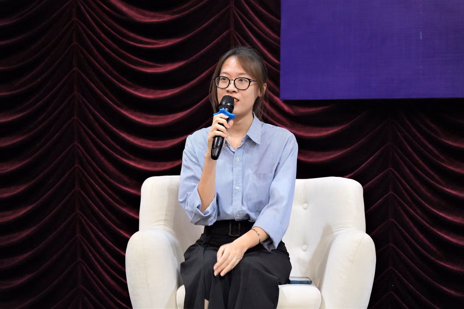 Ngô Phương Trang, sinh viên năm ba ngành Máy tính và Khoa học Thông tin, Khoa Toán - Cơ - Tin học, Trường Đại học Khoa học tự nhiên, Đại học Quốc gia Hà Nội
