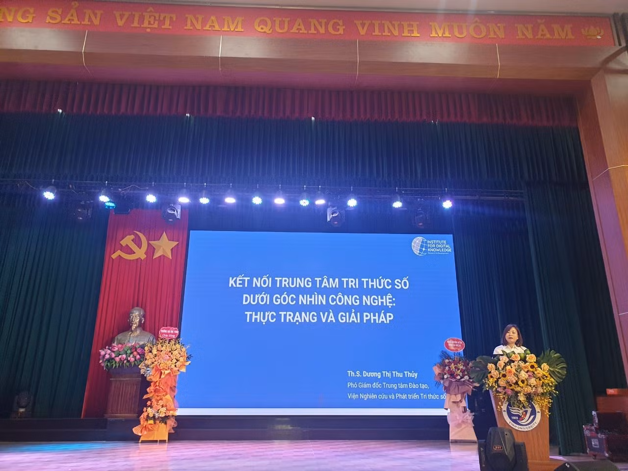 Thạc sĩ Dương Thị Thu Thủy – Phó Giám đốc Trung tâm Đào tạo, Viện Nghiên cứu và Phát triển Tri thức số