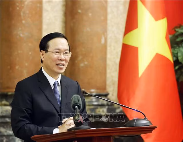 Chủ tịch nước Võ Văn Thưởng gửi thông điệp tới Hội nghị Nghị sĩ trẻ toàn cầu lần thứ 9. Ảnh: TTXVN Chủ tịch nước Võ Văn Thưởng gửi thông điệp tới Hội nghị Nghị sĩ trẻ toàn cầu lần thứ 9. Ảnh: TTXVN