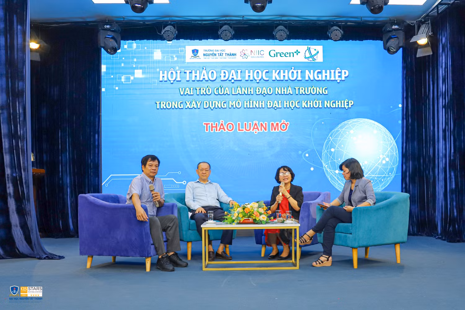 Phiên thảo luận có sự tham gia của nhiều khách mời từ Sở Khoa học và Công nghệ Thành phố Hồ Chí Minh - trường đại học - doanh nghiệp Phiên thảo luận có sự tham gia của nhiều khách mời từ Sở Khoa học và Công nghệ Thành phố Hồ Chí Minh - trường đại học - doanh nghiệp
