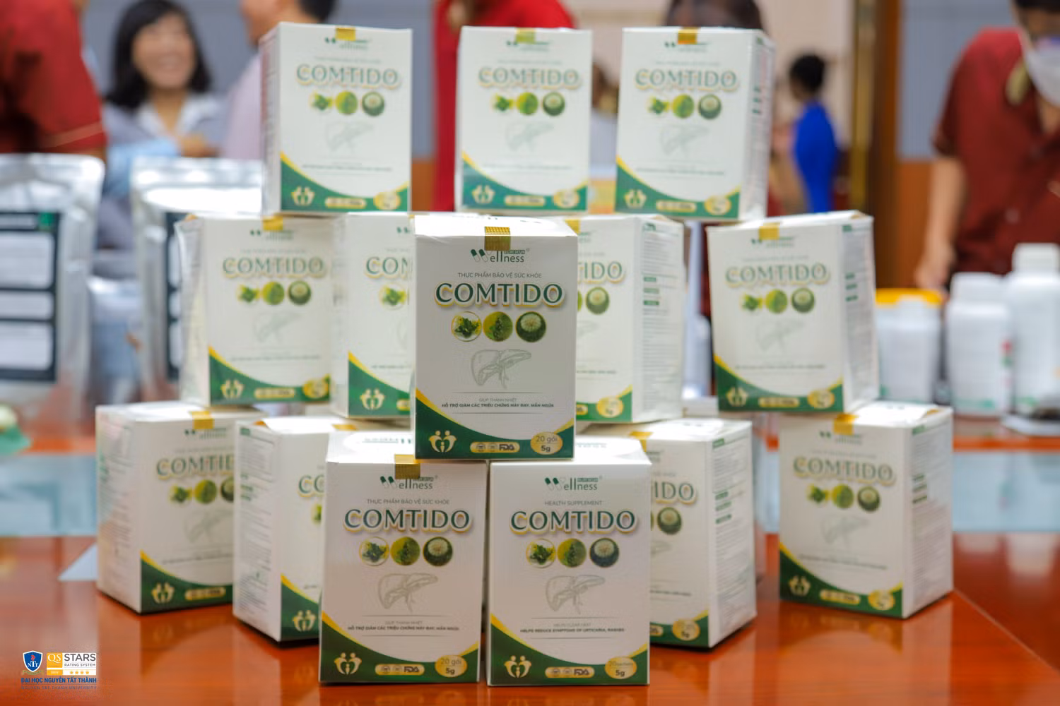 Trà hoà tan tiêu độc Comtido là sản phẩm được thương mại hoá từ dự án nghiên cứu khởi nghiệp của sinh viên khoa dược NTTU Trà hoà tan tiêu độc Comtido là sản phẩm được thương mại hoá từ dự án nghiên cứu khởi nghiệp của sinh viên khoa dược NTTU