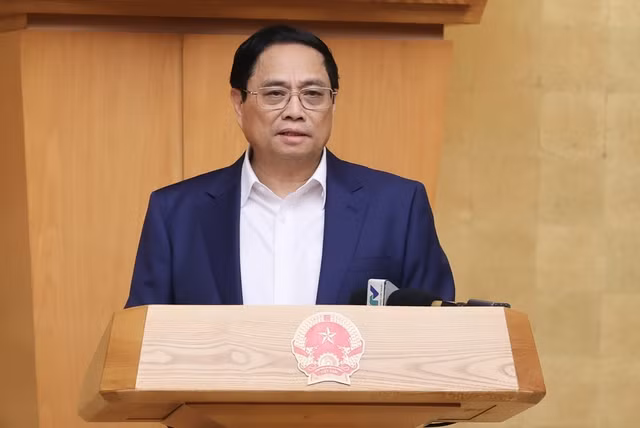 Thủ tướng nhấn mạnh những kết quả đã được trong tháng 8 và 8 tháng vừa qua. Ảnh: VGP/Nhật Bắc