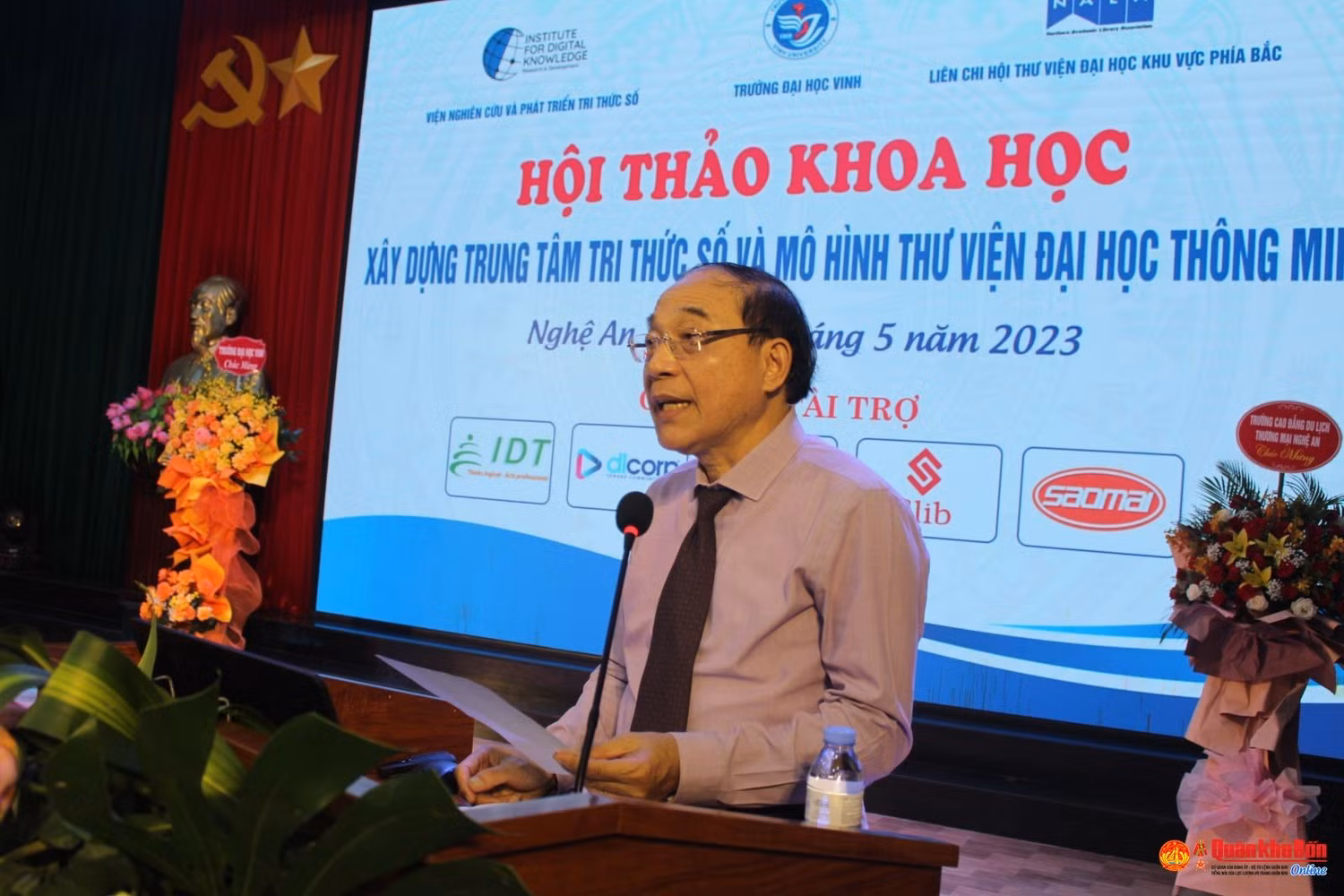 Tiến sĩ Nguyễn Huy Chương – Viện trưởng Viện Nghiên cứu và Phát triển Tri thức số phát biểu