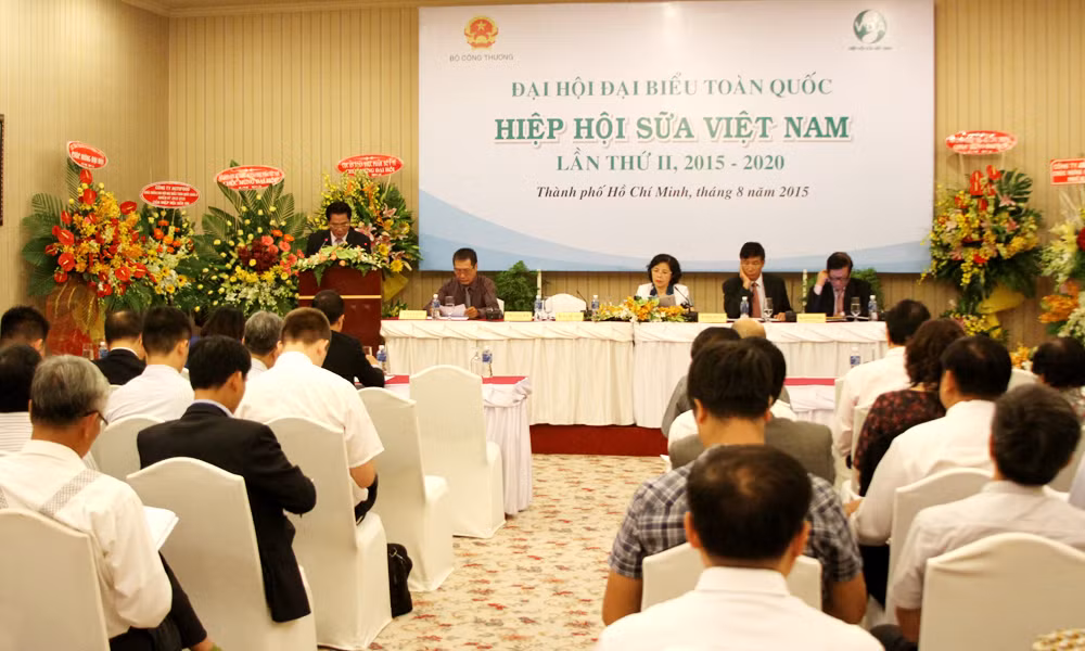 Quang cảnh Đại hội Hiệp hội sữa Việt Nam.
