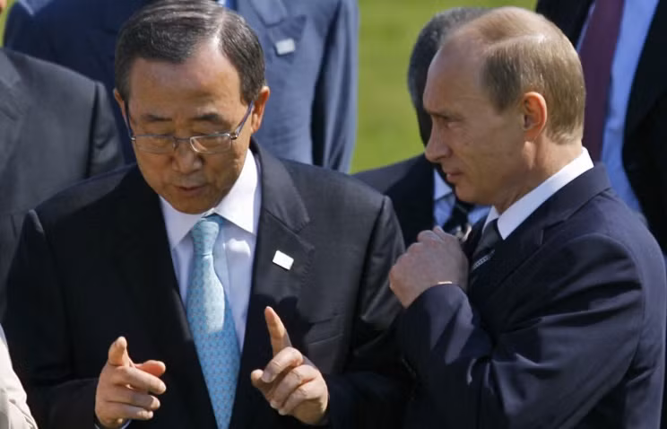 Tổng thống Putin hôm 15/4 cũng đã có một cuộc điện đàm với Tổng thư ký LHQ Ban Ki-moon.