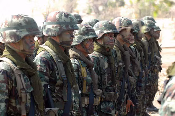 Binh lính Thái Lan, hình minh họa. Binh lính Thái Lan, hình minh họa.