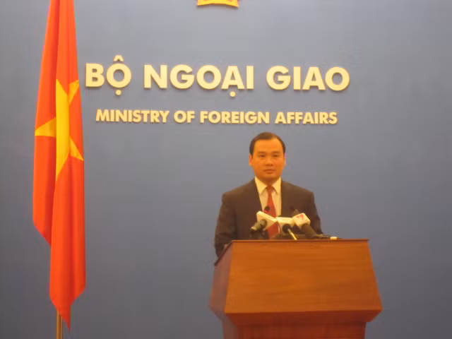 Người phát ngôn Bộ Ngoại giao Lê Hải Bình.