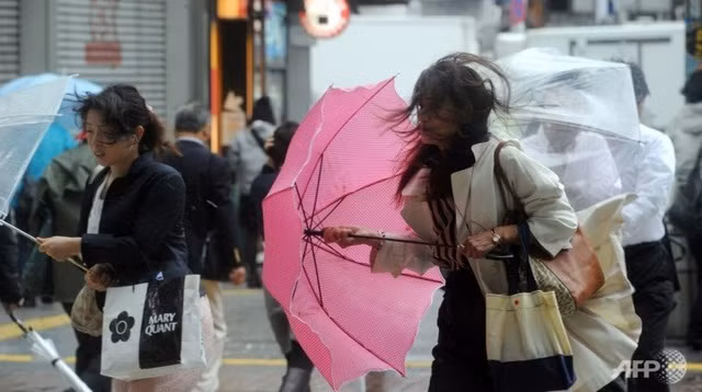 Mưa to gió lớn đã được cảm nhận thấy ở Tokyo ngày 7/7 do ảnh hưởng của siêu bão Neoguri.