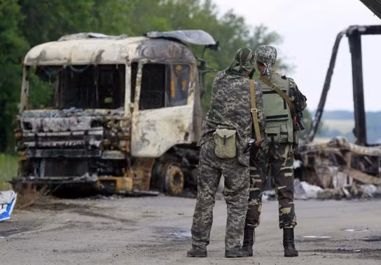 Lực lượng ủng hộ ly khai tại Luhansk.