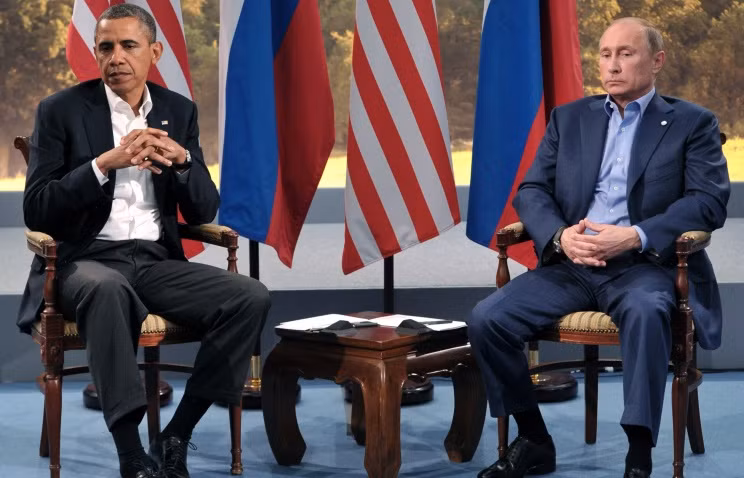 Tổng thống Mỹ Barack Obama (trái) và Tổng thống Nga Vladimir Putin Tổng thống Mỹ Barack Obama (trái) và Tổng thống Nga Vladimir Putin