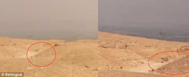 Hình ảnh nơi sát hại nhà báo Foley và địa điểm bên ngoài Raqqa được thám tử tìm ra có nhiều nét tương đồng.