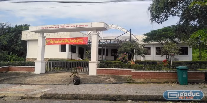 Trường học đã được xây dựng trên đảo Cồn Cỏ. Ảnh: LC