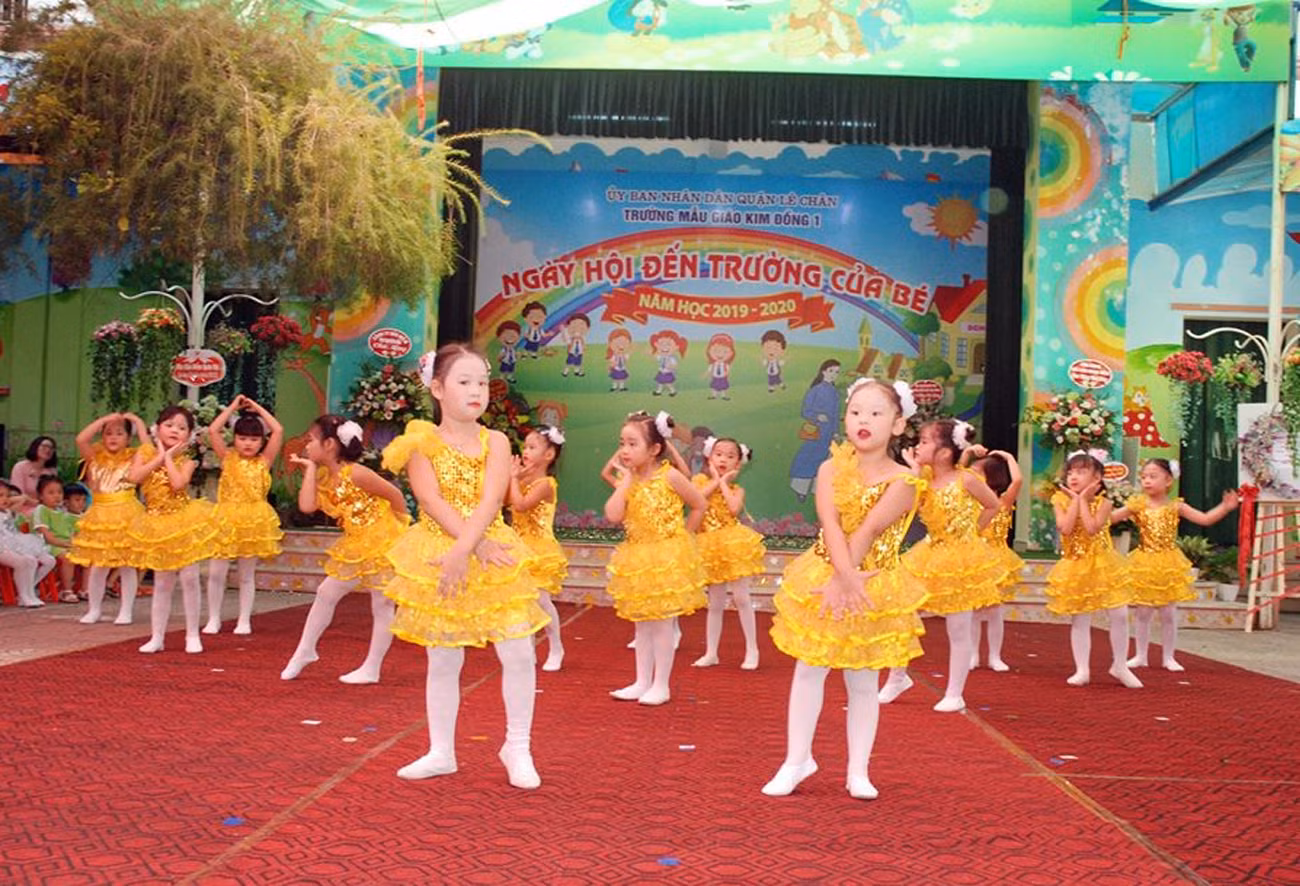 Những năm qua, Trường mẫu giáo Kim Đồng 1 trở thành địa chỉ tin cậy để các bậc phụ huynh gửi gắm con em mình (Ảnh: Nhà trường cung cấp)