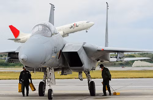 Chiến đấu cơ F-15J của Lực lượng Phòng vệ Trên không Nhật Bản.