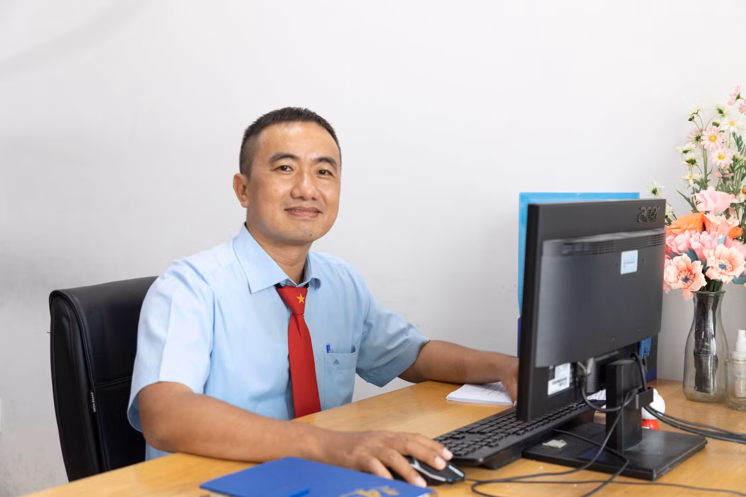 Thầy Phạm Thái Sơn - Giám đốc Trung tâm tuyển sinh Trường Đại học Công nghiệp Thực phẩm thành phố Hồ Chí Minh. Ảnh: NVCC