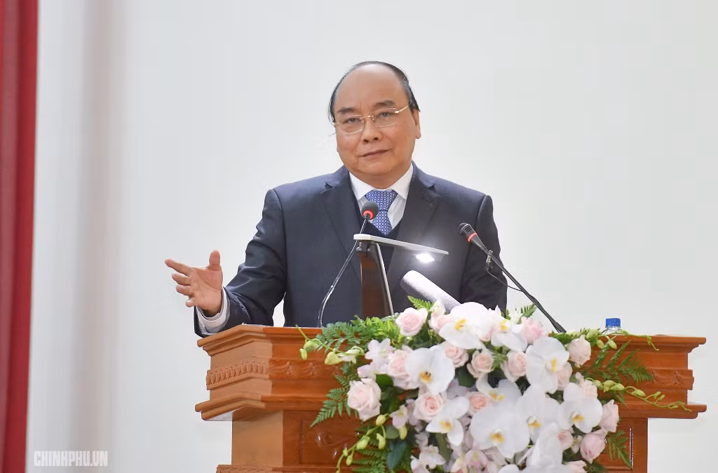 Thủ tướng phát biểu. Ảnh: VGP Thủ tướng phát biểu. Ảnh: VGP