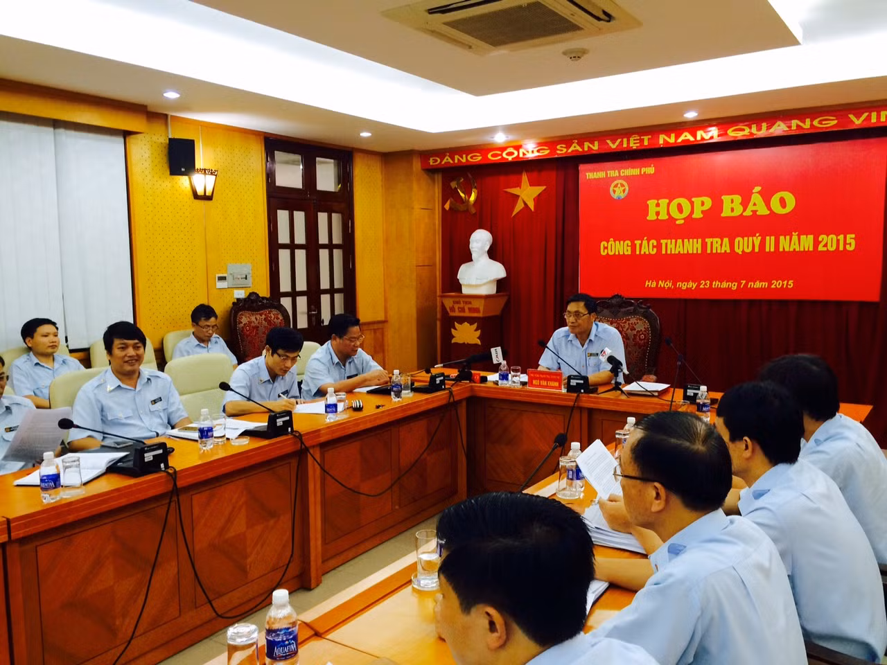 Buổi họp báo sáng nay. Ảnh Tuổi trẻ