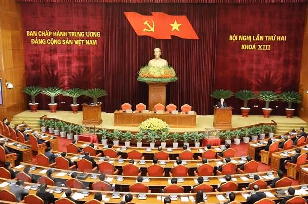 Toàn cảnh bế mạc Hội nghị. (Ảnh: Trí Dũng/TTXVN)
