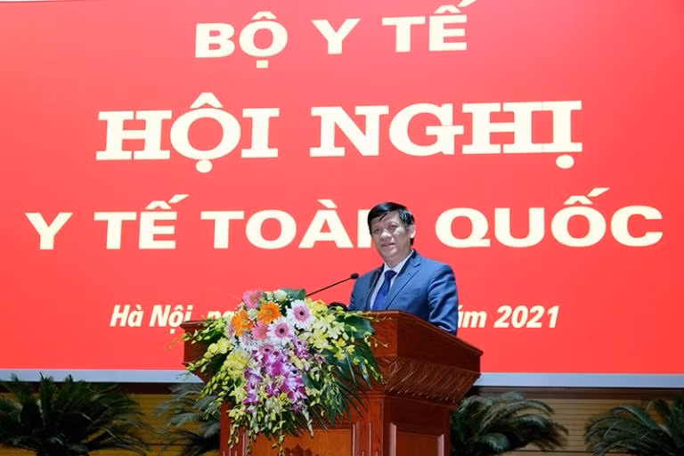 Bộ trưởng Nguyễn Thanh Long phát biểu tại hội nghị. ảnh: moh.gov.vn Bộ trưởng Nguyễn Thanh Long phát biểu tại hội nghị. ảnh: moh.gov.vn