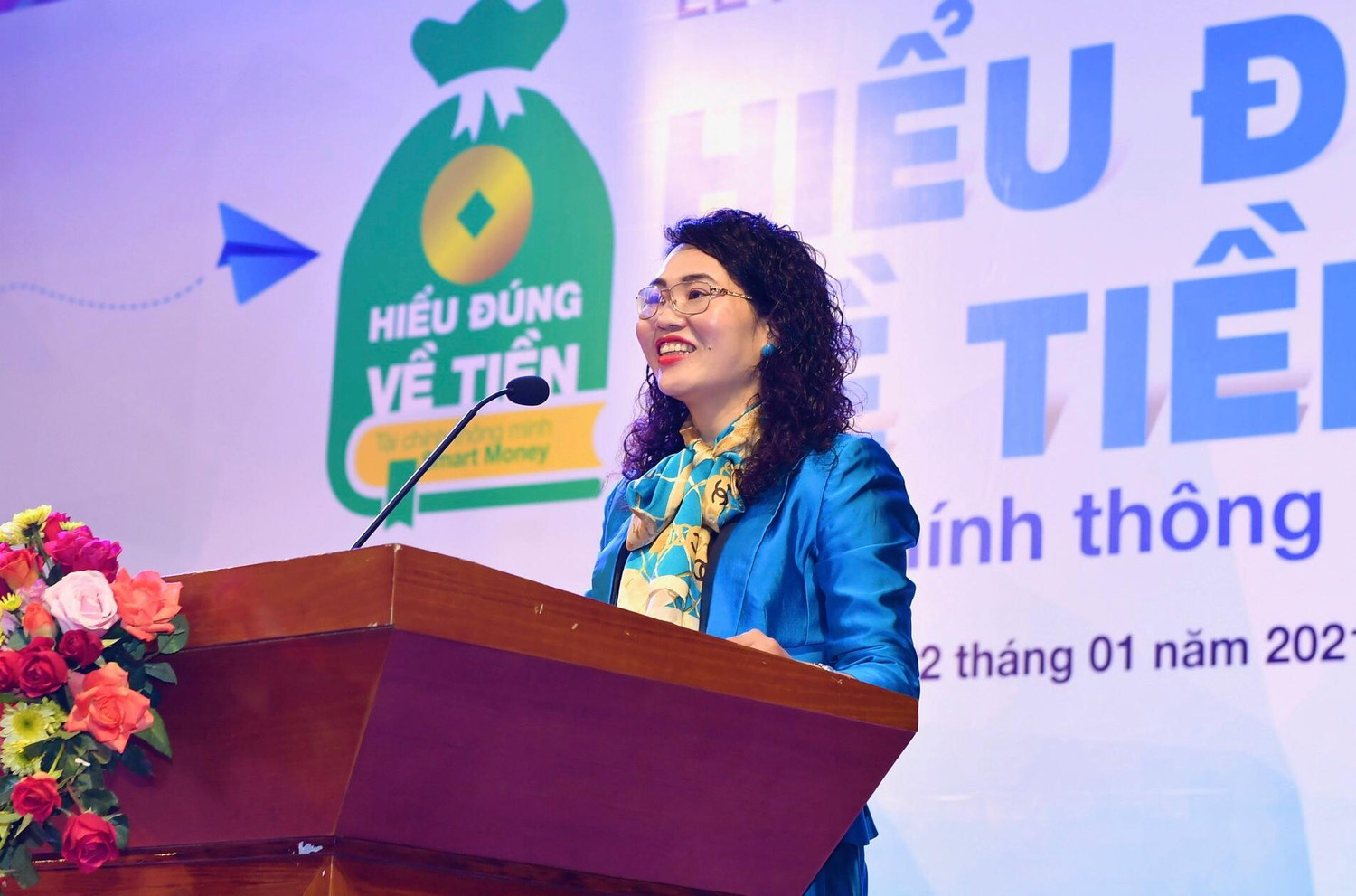 Bà Lê Thị Thúy Sen - Vụ trưởng Vụ Truyền thông, Ngân hàng Nhà nước.