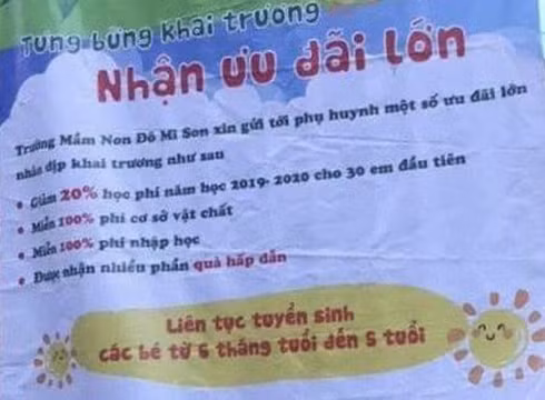 Băng rôn quảng cáo tuyển sinh của Trường Đô Mi Son ở quận Bình Tân (ảnh minh họa: CTV) Băng rôn quảng cáo tuyển sinh của Trường Đô Mi Son ở quận Bình Tân (ảnh minh họa: CTV)