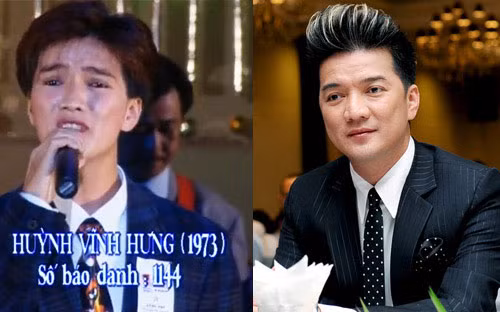 Đàm Vĩnh Hưng thuở đi thi Tiếng hát truyền hình có gương mặt khá “sến”. Đàm Vĩnh Hưng thuở đi thi Tiếng hát truyền hình có gương mặt khá “sến”.