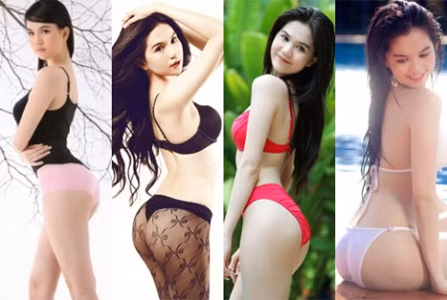 Ngọc Trinh là người đẹp vô cùng trung thành với tư thế 'khoe vòng 3' này