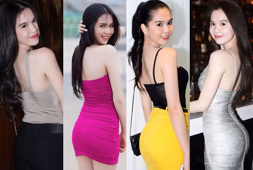 Chính bởi thế mà lúc nào người ta cũng thấy cô nàng quay lưng, hướng vòng 3 vào ống kính máy ảnh