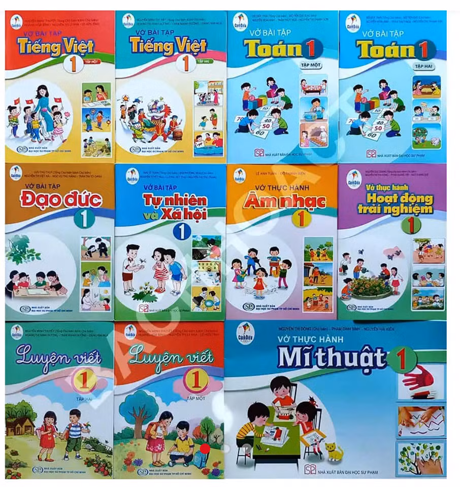 Bộ sách giáo khoa Cánh Diều có 11 cuốn sách bổ trợ (Ảnh chụp từ màn hình)