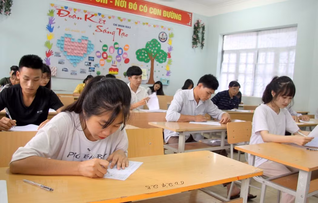 Bộ vẫn muốn tổ chức kỳ thi Trung học phổ thông trong năm nay (Ảnh minh họa: TTXVN)