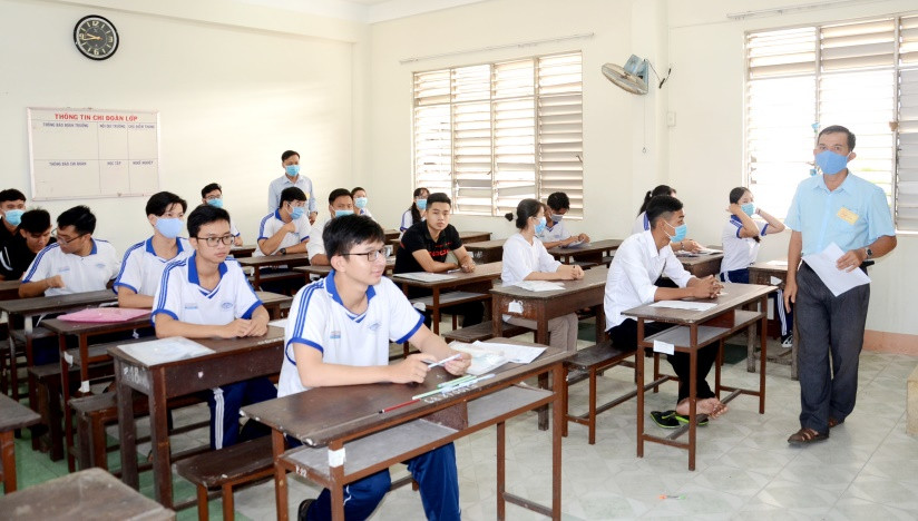 Học sinh An Giang tham dự kỳ thi (Ảnh minh họa: Báo An Giang)