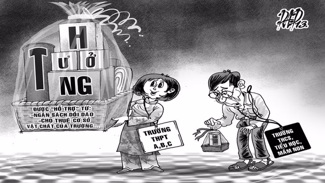 Thưởng Tết vẫn là khái niệm xa xỉ với nhiều giáo viên (Ảnh minh họa: Báo Lao động)