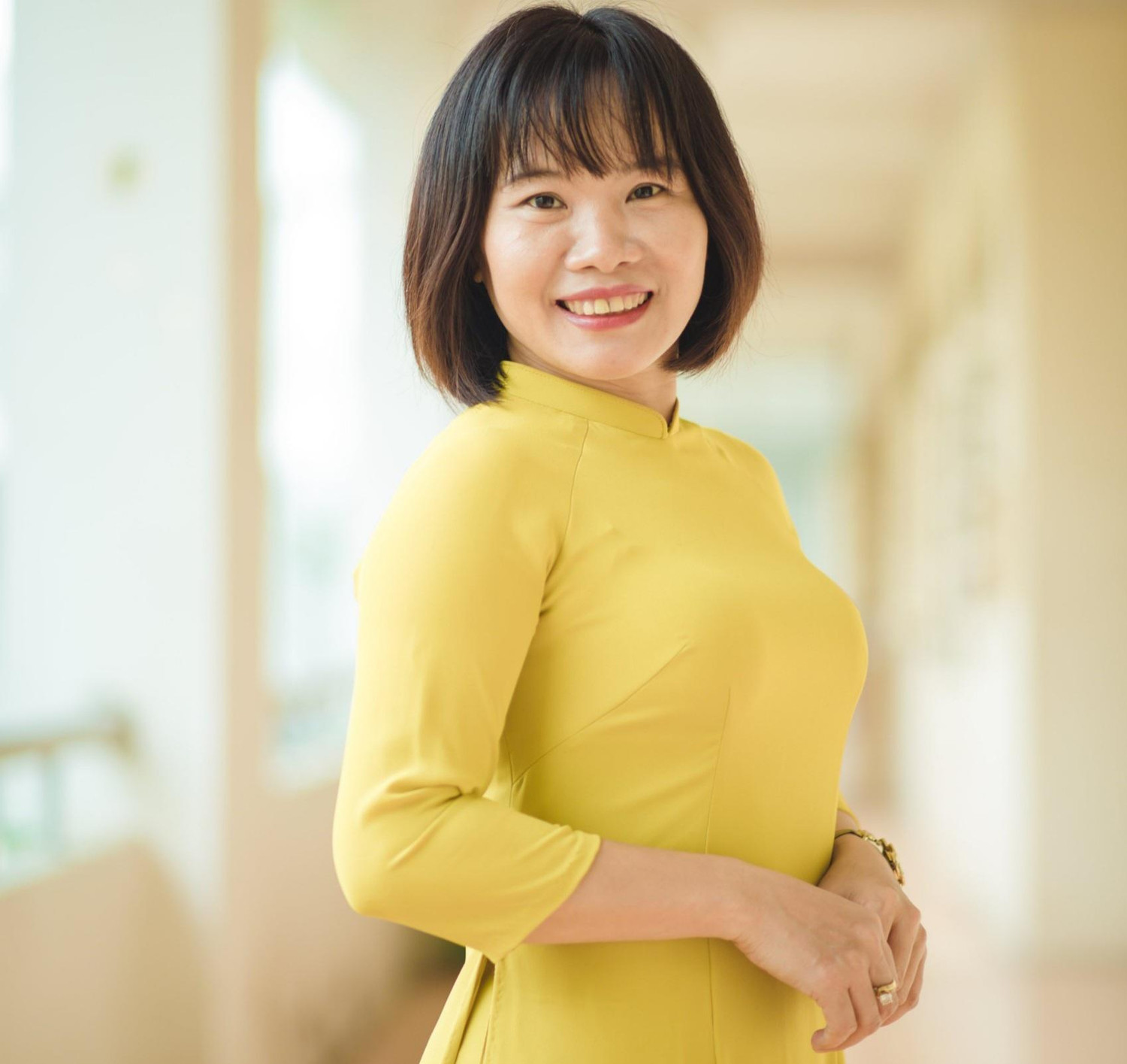 Cô Hoàng Thị Thơm, giáo viên Ngữ văn của Trường Trung học phổ thông Chuyên Nguyễn Huệ, Hà Nội (ảnh: NVCC)